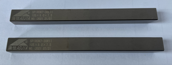 Herramientas de corte de plata del carburo que muelen la alta precisión sin recubrimiento 105×9.0×7.5